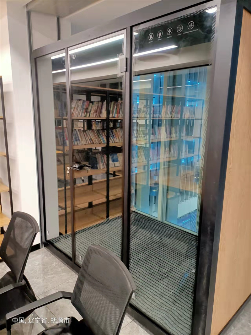 Kabin insulasi sora perpustakaan perusahaan Steel03