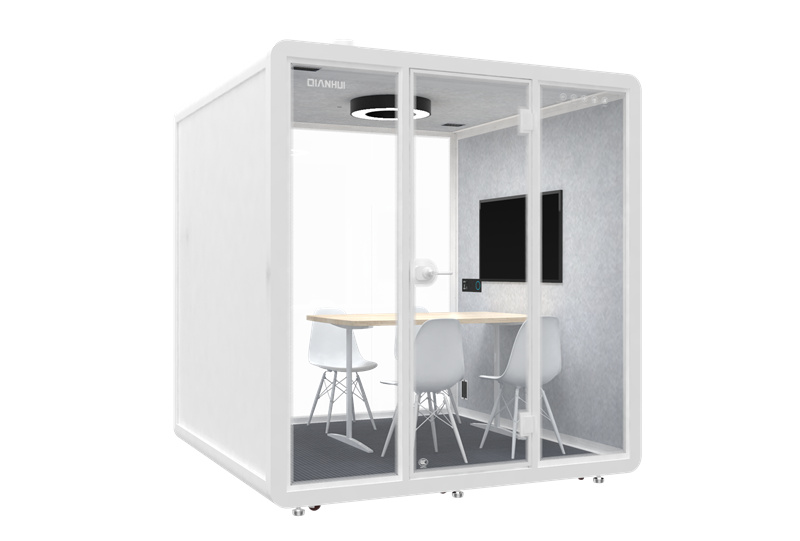white small lecture booth angle02